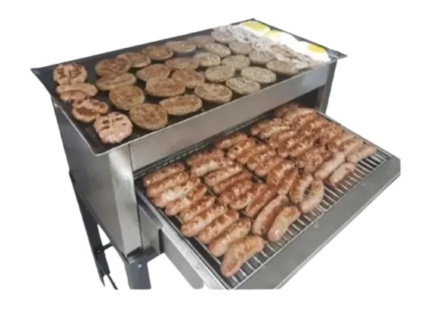 Carlitero doble acero con plancha parrilla GENV SOL REAL -009075