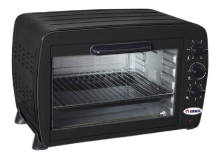 Horno electrico 45L everest negro ev-45ln 1800w -007365