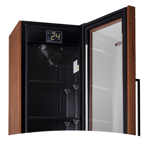 E14 Exhibidora vertical 310l.nordica black INELRO -009912 - Imagen 2