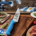 Cuchillo 20cm Mundial mango celeste CARNIC - 011604